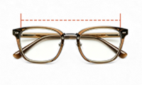 Illustration showing frame width on frame