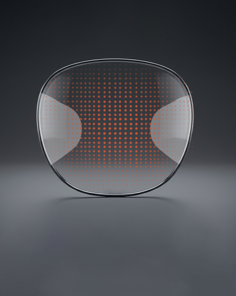 Premium progressive lenses illustration with wide view port